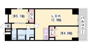 MISTRAL姫路駅前Ⅷ安田の物件間取画像